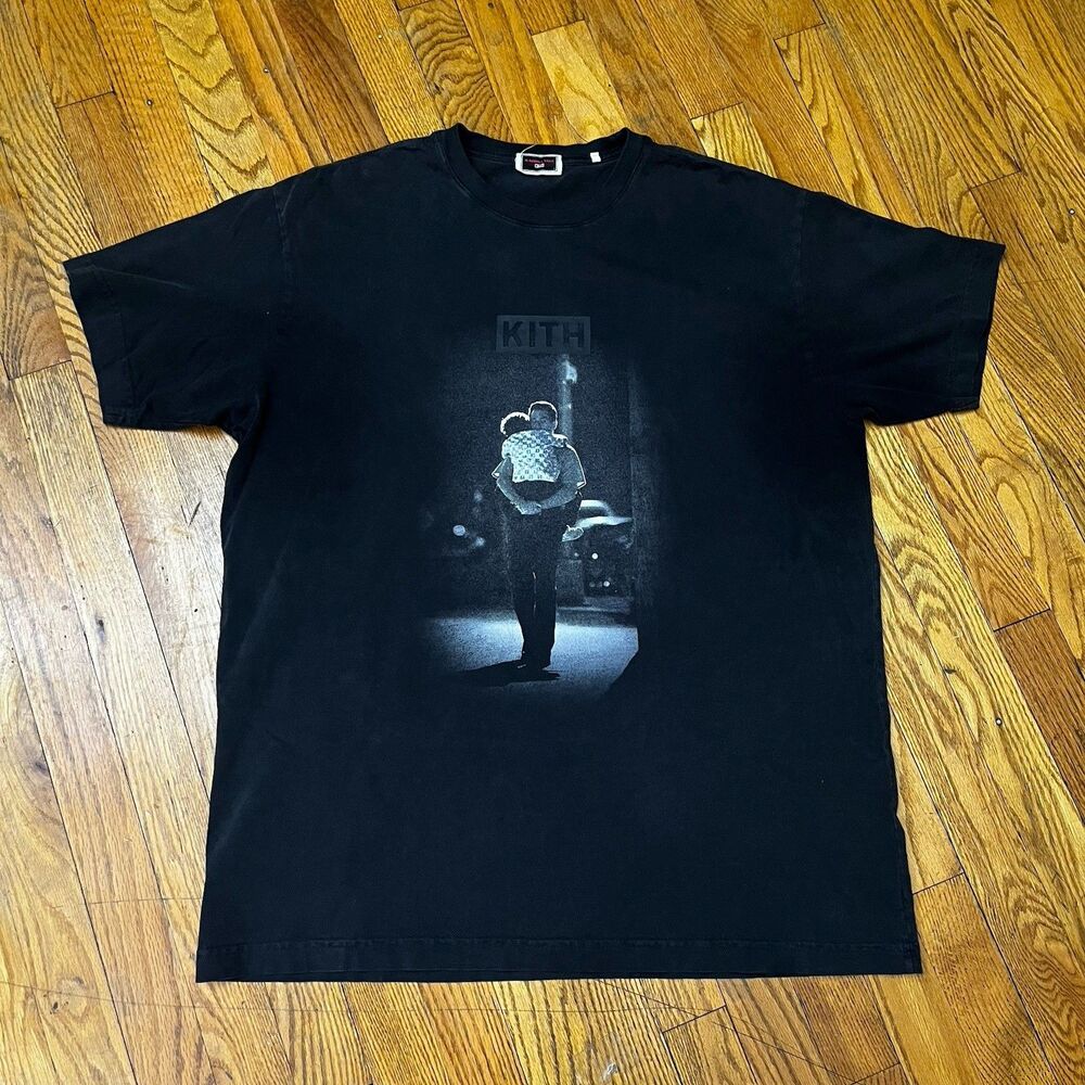 KITH A Bronx Tale Black Tee Lorenzo Calogero Father Son Night T Shirt 2023